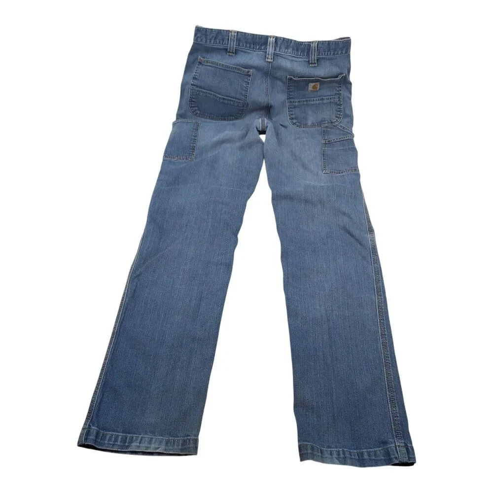 Carhartt‎ Carpenter Jeans Men’s 36x36 Relaxed Fit Denim Blue Workwear distressed